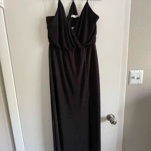 NWT Lush Black Midi Dress - L